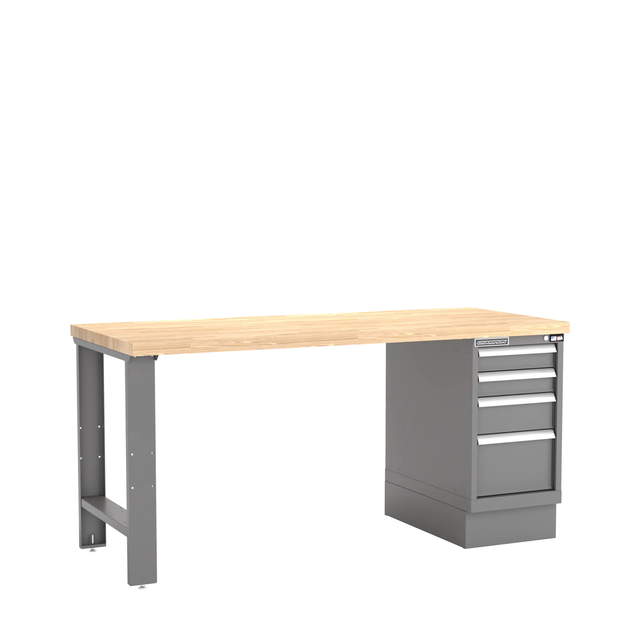 Champion Tool 4-Drawer Cabinet Workbench, 72 W x 35-1/4 H x 30 D in - CM WB200-B7230 Champion Tool Storage