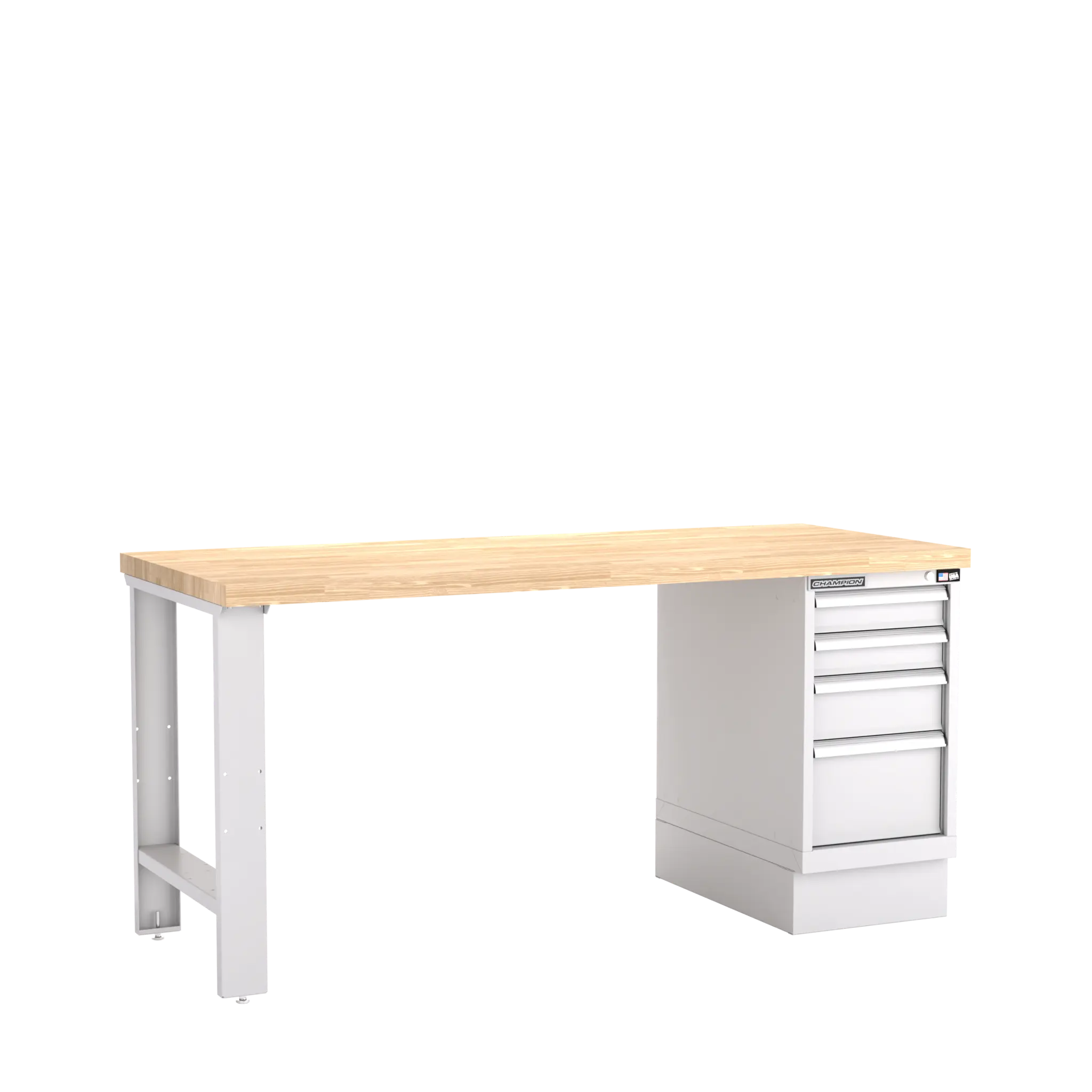 Champion Tool 4-Drawer Cabinet Workbench, 72 W x 35-1/4 H x 30 D in - CM WB200-B7230 Champion Tool Storage