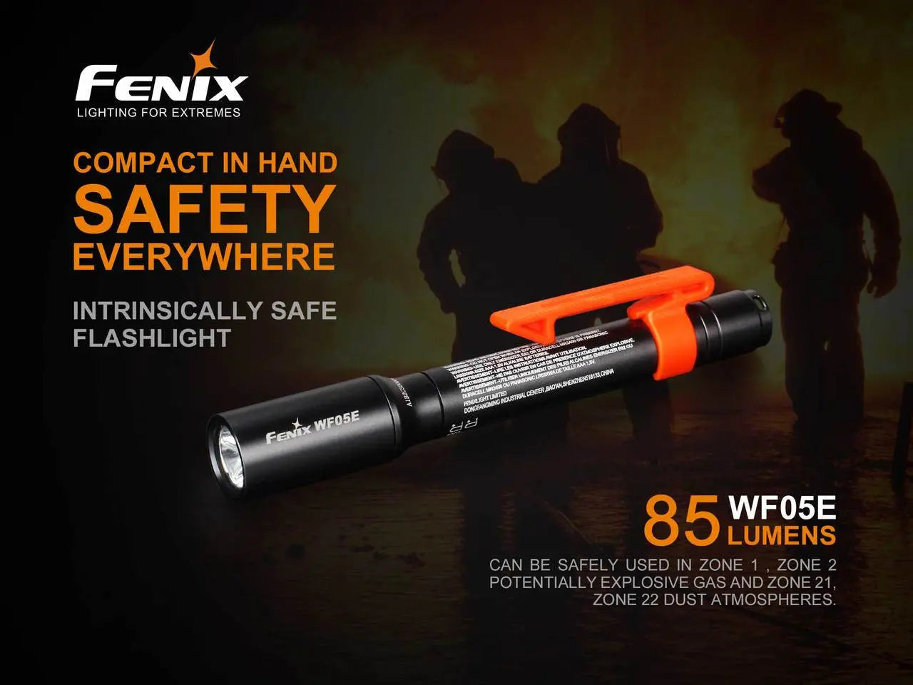 Fenix 85 Lumen AAA Intrinsically Safe Flashlight - F FX-WF05E Fenix
