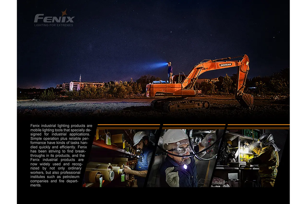 Fenix 280 Lumen Intrinsically Safe Rechargeable Flashlight - F FX-WF30RE Fenix