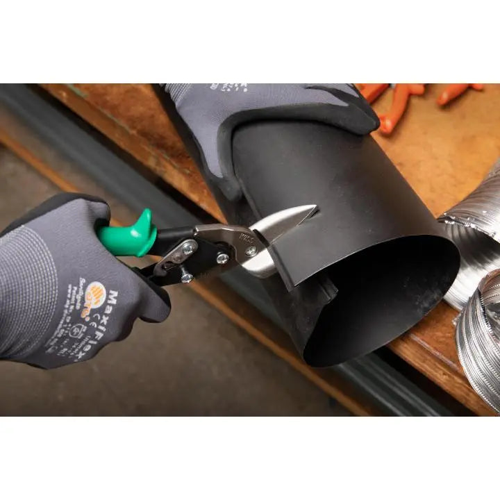 WISS MetalMaster Offset Straight and Right Cut Aviation Snip, 9-1/4 in - GW M7R WISS