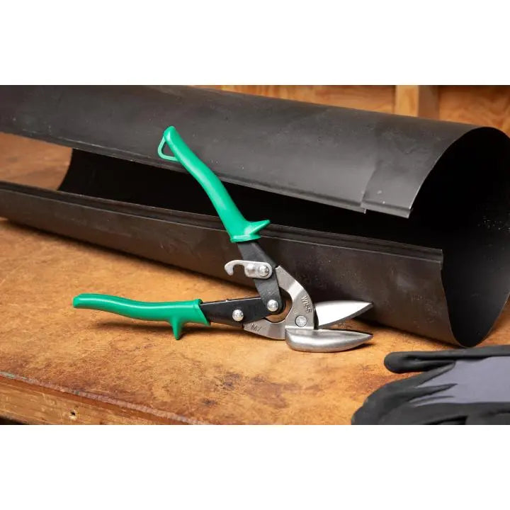 WISS MetalMaster Offset Straight and Right Cut Aviation Snip, 9-1/4 in - GW M7R WISS