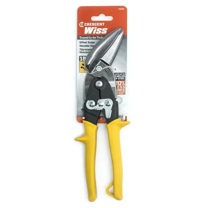 WISS Offset Straight Aviation Snip, 9-4/5 in - GW M8OS WISS