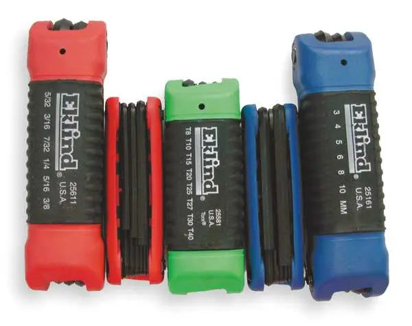 Eklind Set of 24 Ergo Fold-Up Hexagon Key Combo - EK 25024 Hexagon Key Fold-Up Set Eklind