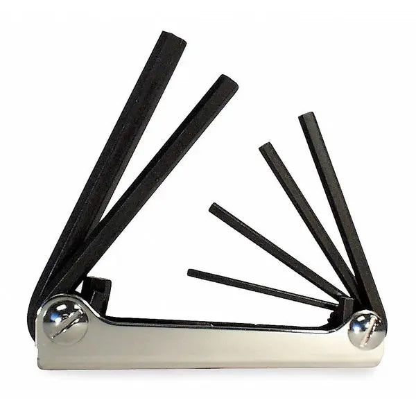 Eklind Set of 6 Fold-Up Hexagon Key with Classic Steel Handle - EK 21151 Hexagon Key Fold-Up Set Eklind