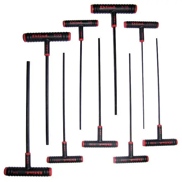 Eklind Set of 9 Power-T Hexagon Key with T-Handle - EK 60909 Hexagon Key Set Eklind
