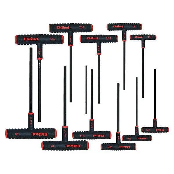 Eklind Set of 11 Power-T Hexagon Key with T-Handle - EK 60911 Hexagon Key Set Eklind