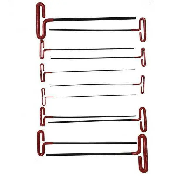 Eklind Set of 11 Extra Long Cushion Grip Hexagon T-Key with Pouch - EK 53211 Hexagon T-Key Set Eklind