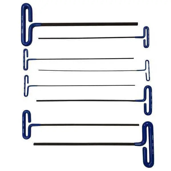 Eklind Set of 8 Extra Long Cushion Grip Hexagon T-Key with Pouch - EK 55208 Hexagon T-Key Set Eklind