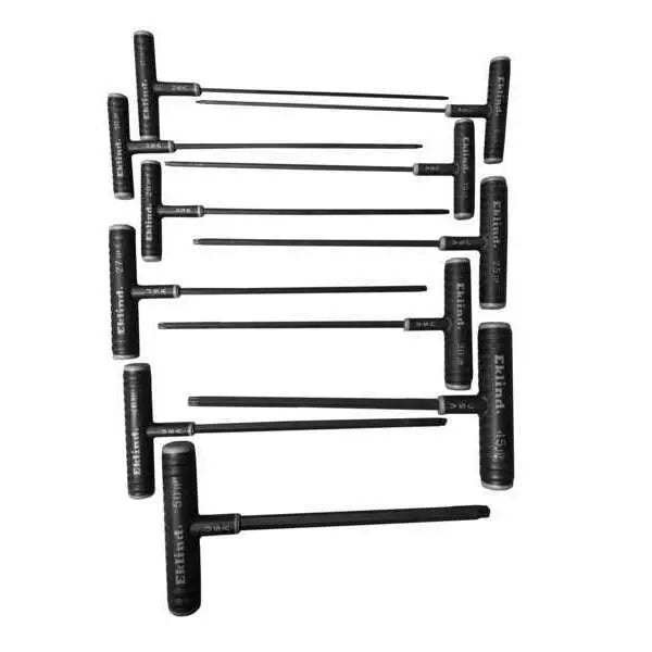 Eklind Set of 11 Extra Long Power-T Torx Key with T-Handle - EK 69900 Torx Key Set Eklind