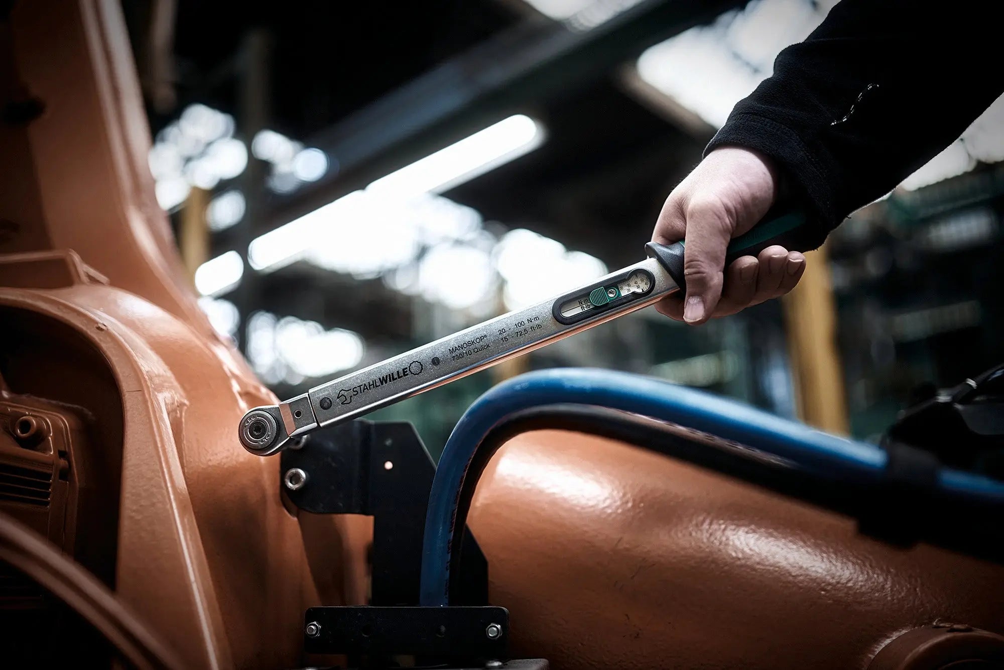 Stahlwille MANOSKOP Service Torque Wrench with Holder for Insert Tools, Size 40 - ST 50184040 Stahlwille