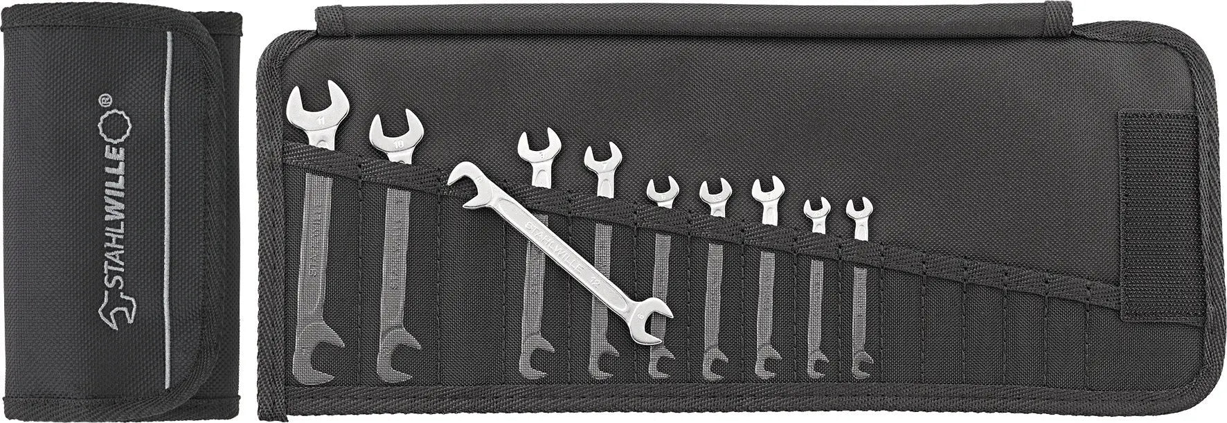 Stahlwille Set of 10 Double Open Ended Wrench, 4 - 11 - ST 96400653 Stahlwille