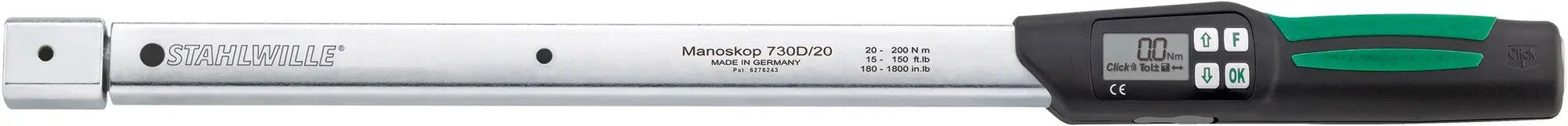 Stahlwille MANOSKOP Service/Series Torque Wrench with Reversible Ratchet, Size 10 - ST 96501710 Stahlwille