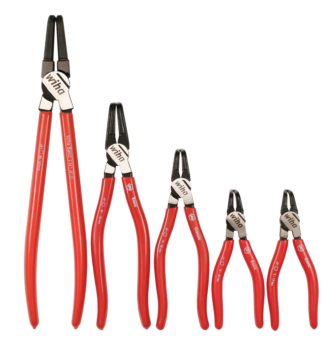 Wiha 32627, 90 degree Internal Ring Pliers 5 Pc. Set Wiha