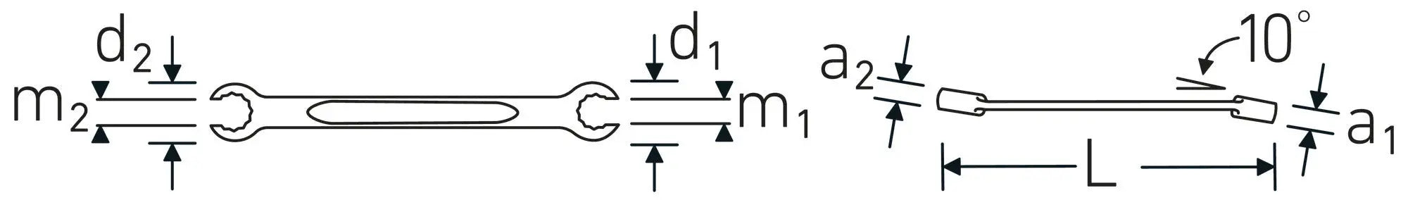 Stahlwille Double Open Ended Ring Wrench, 27 x 36mm - ST 41082736 Stahlwille
