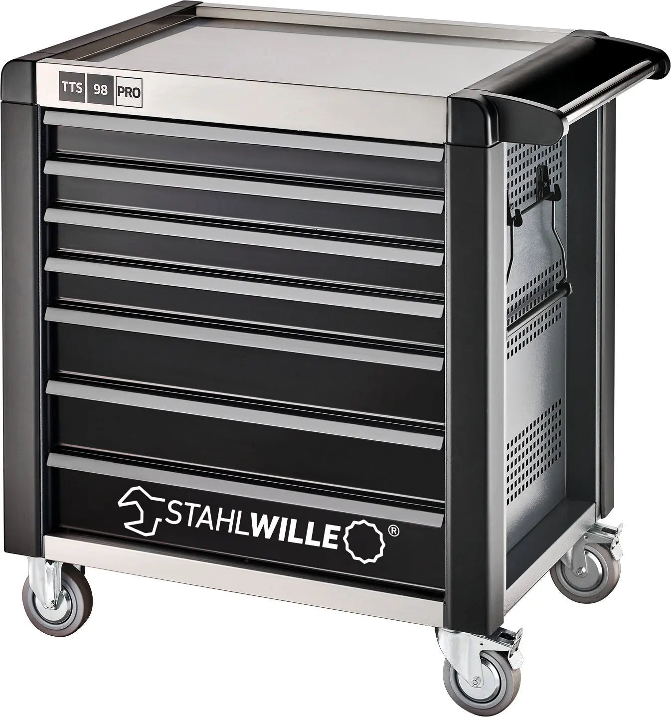 Stahlwille 7-Drawer Anthracite and Black Tool Trolley - ST 81200169 Stahlwille