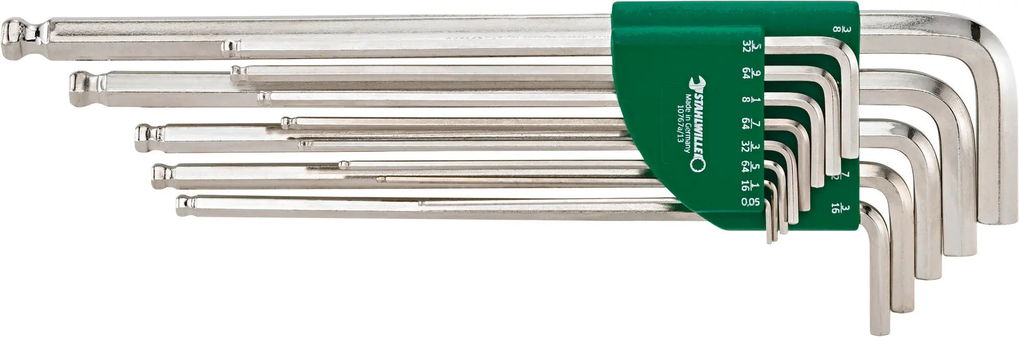 Stahlwille Set of 13 Hexagon Ball-Ended L-Key - ST 96435700 Stahlwille