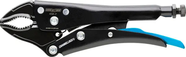 Channellock Curved Jaw Locking Plier with Cutter, 7.56 in - CL 102-7 Channellock
