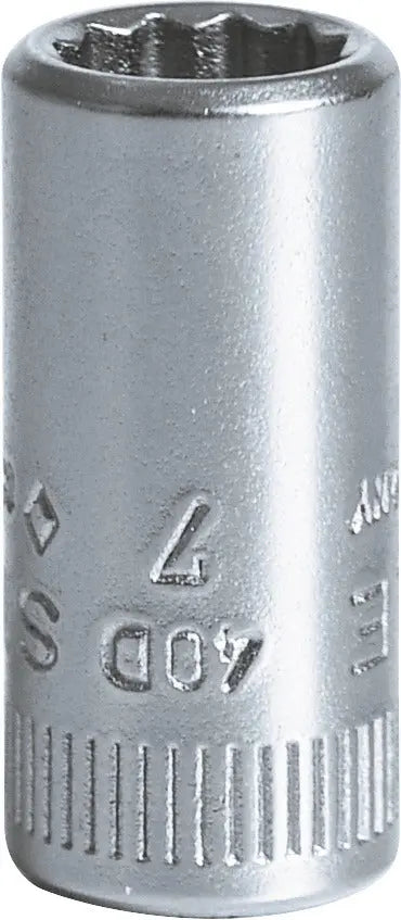 Stahlwille 1/4 in Drive Bi-Hexagon Socket, 7mm - ST 01030007 Stahlwille