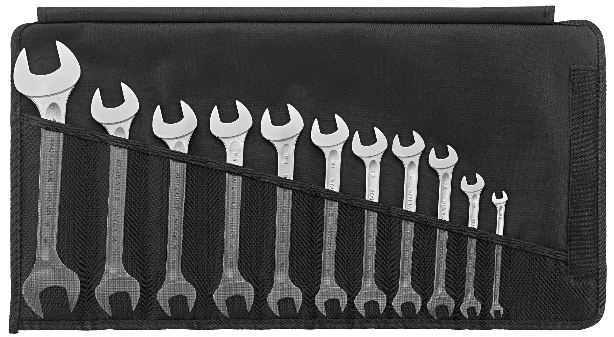 Stahlwille Set of 11 Double Open Ended Wrench, 1/4 x 5/16 - 1-1/8 x 1-5/16 - ST 96404307 Stahlwille