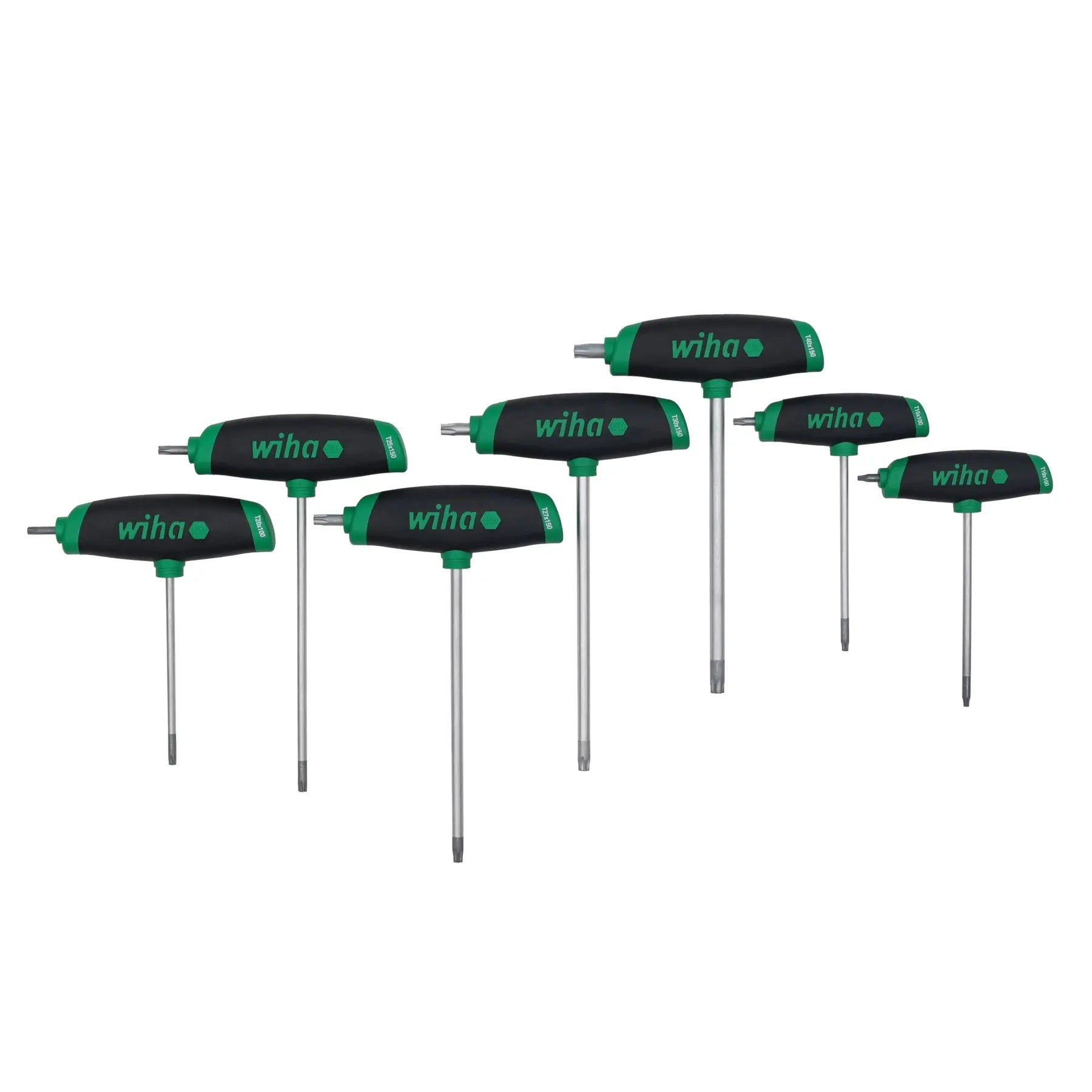 Wiha Set of 7 SoftGrip Dual Torx Drive T-Handles with Tray - WI 36489 Wiha