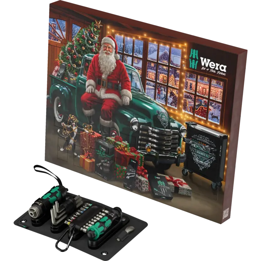 Wera Advent Calendar 2026 – 24-Piece Tool Set with Kraftform Flashdriver – 05136614001 