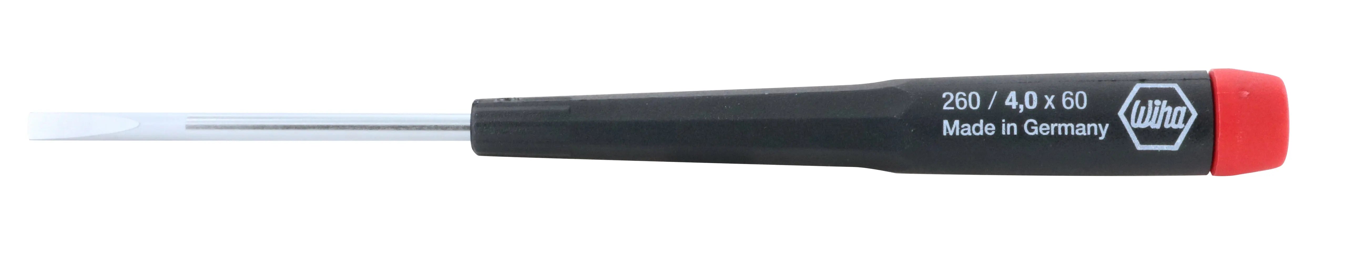 Wiha 26040, Precision Slotted Screwdriver 4.0mm Wiha