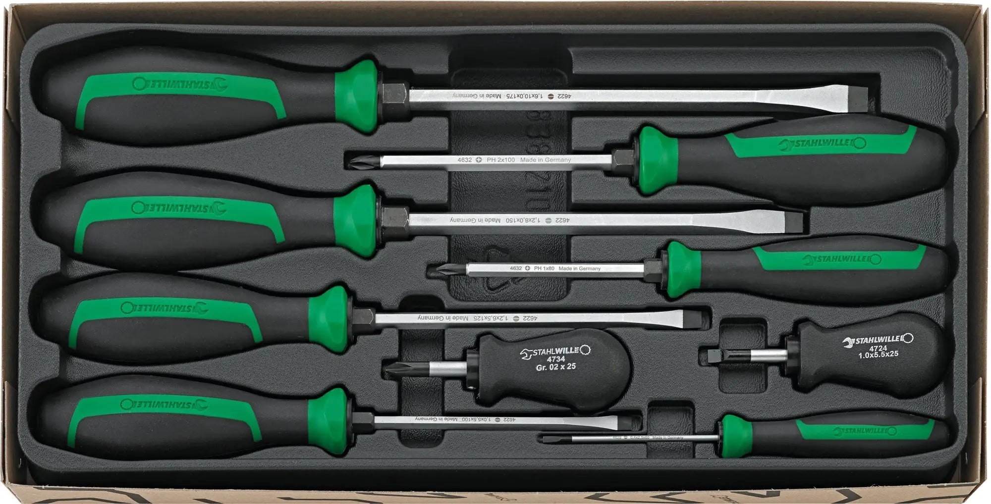 Stahlwille Set of 9 Drall Screwdriver - ST 96469316 Stahlwille