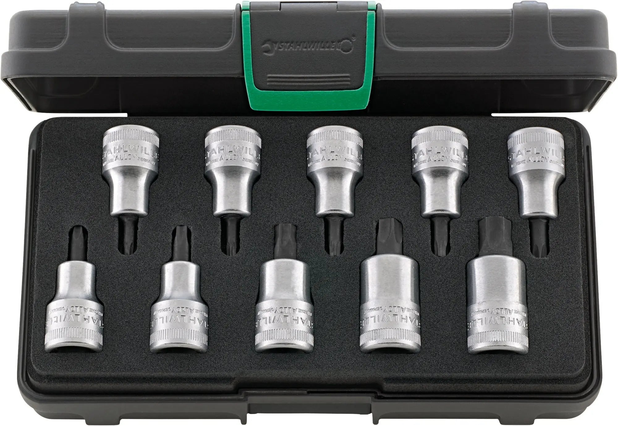 Stahlwille Set of 10 1/2 in Drive Torx Socket Screwdriver - ST 96032005 Stahlwille