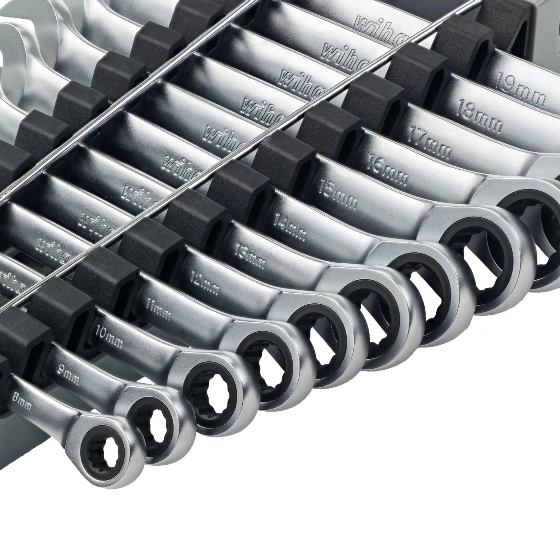 Wiha Set of 24 Metric and SAE Combination Ratchet Wrench - WI 30395 Wiha