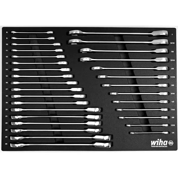 Wiha 30392, 31 Pc. Ratchet Wrench Set Inch & Metric Wiha