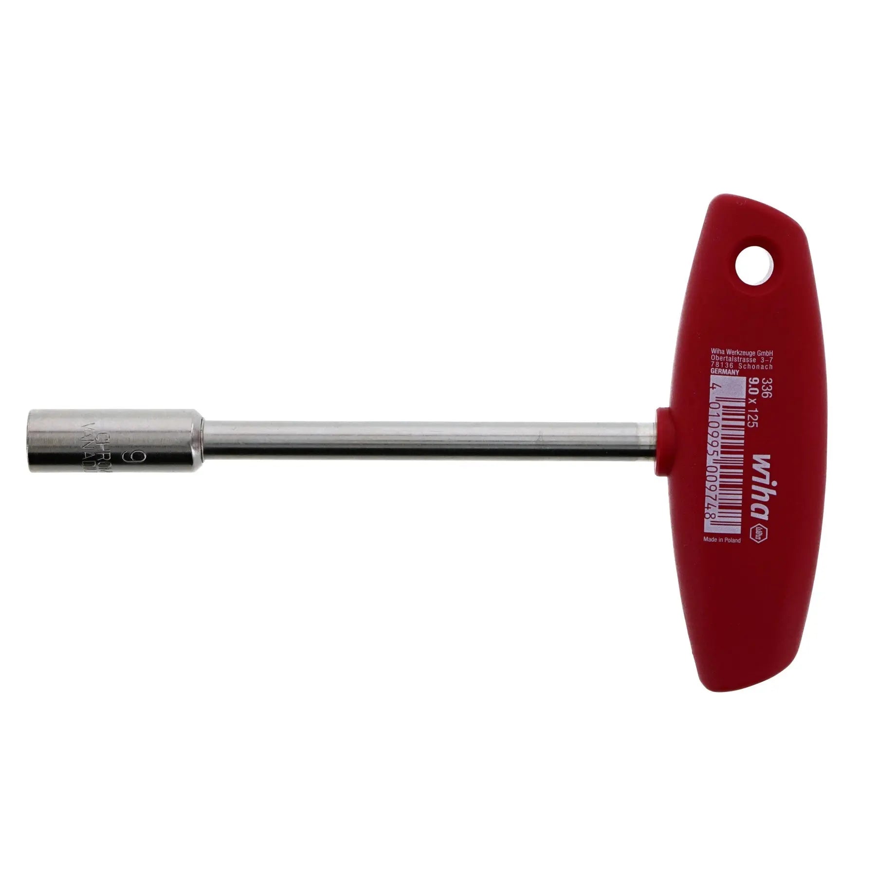 Wiha T-Handle Nut Driver, 9.0mm - WI 33605 Wiha
