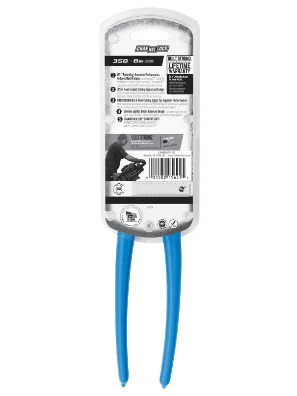 Channellock XLT End Cutting Plier, 8.25 in - CL 358 Channellock