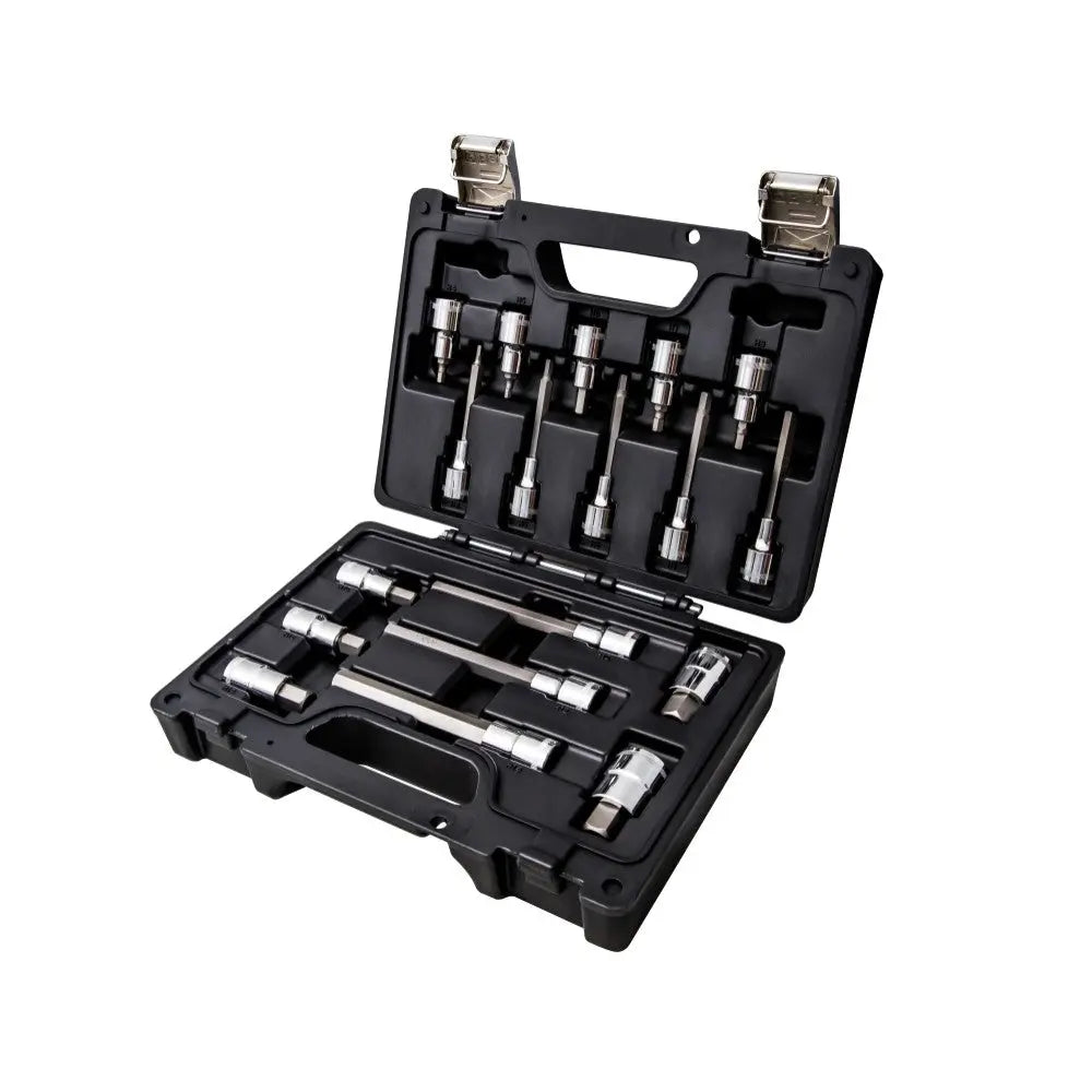 Beta Tools (Article# 923E-PE/C18) Set of 18 1/2 in Drive Socket Drivers, Chrome-Plated - BT 9231028 Beta Tools