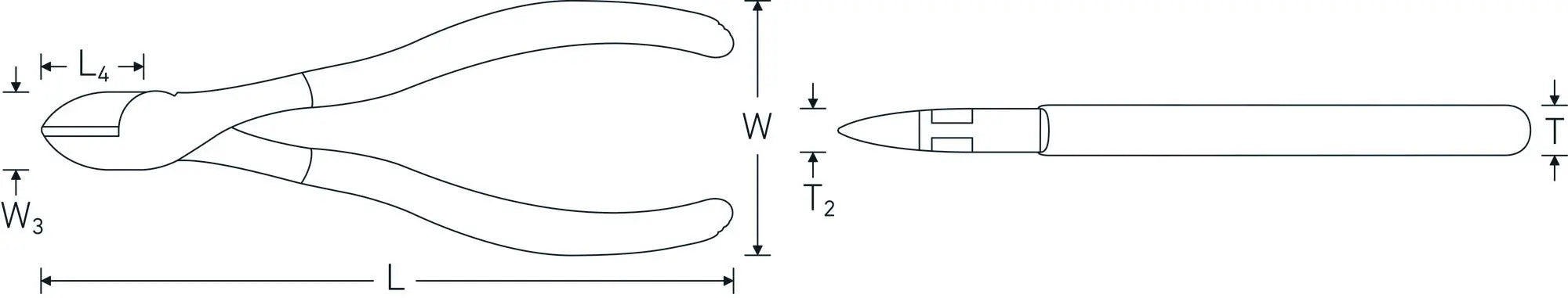 Stahlwille Polished Side Cutter, Length 180mm - ST 67203180 Stahlwille