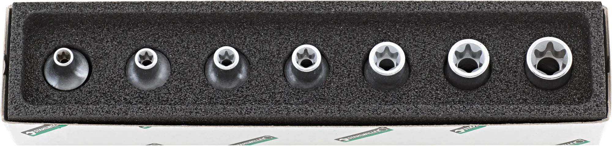 Stahlwille Set of 7 3/8 in Drive Torx Socket - ST 96022702 Stahlwille
