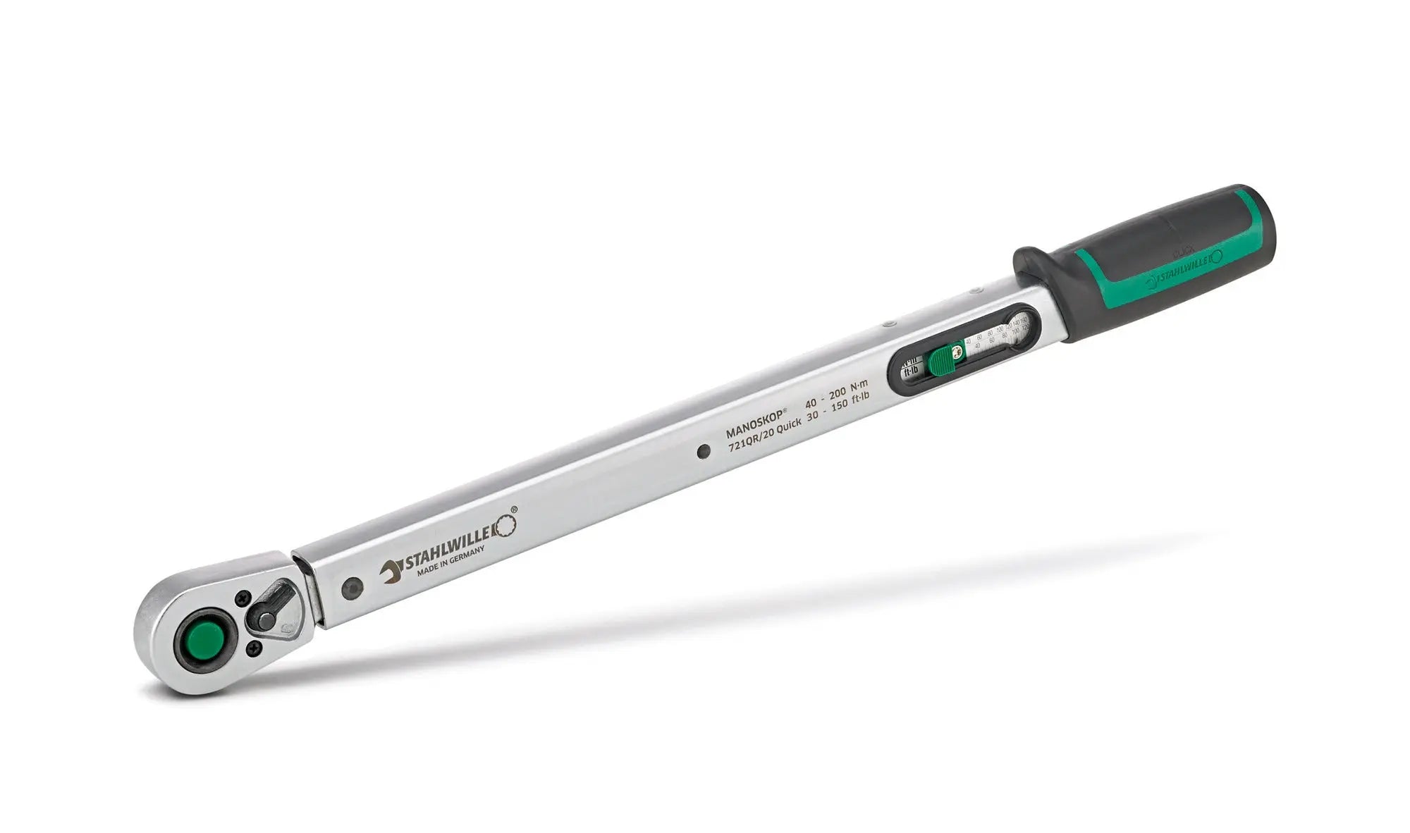 Stahlwille MANOSKOP Standard Torque Wrench with Fixed QuickRelease Ratchet, Size 20 - ST 50204120 Stahlwille