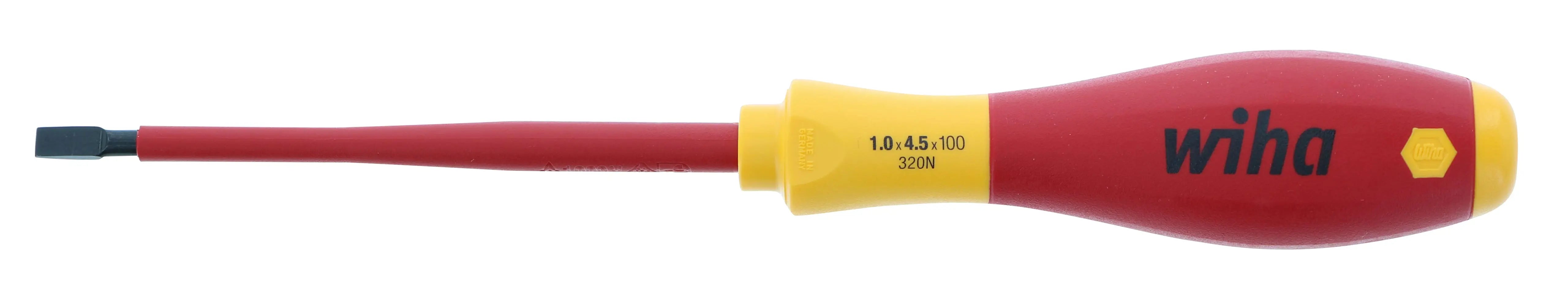 Wiha 32023, Insulated Slotted Screwdriver 4.5mm Wiha