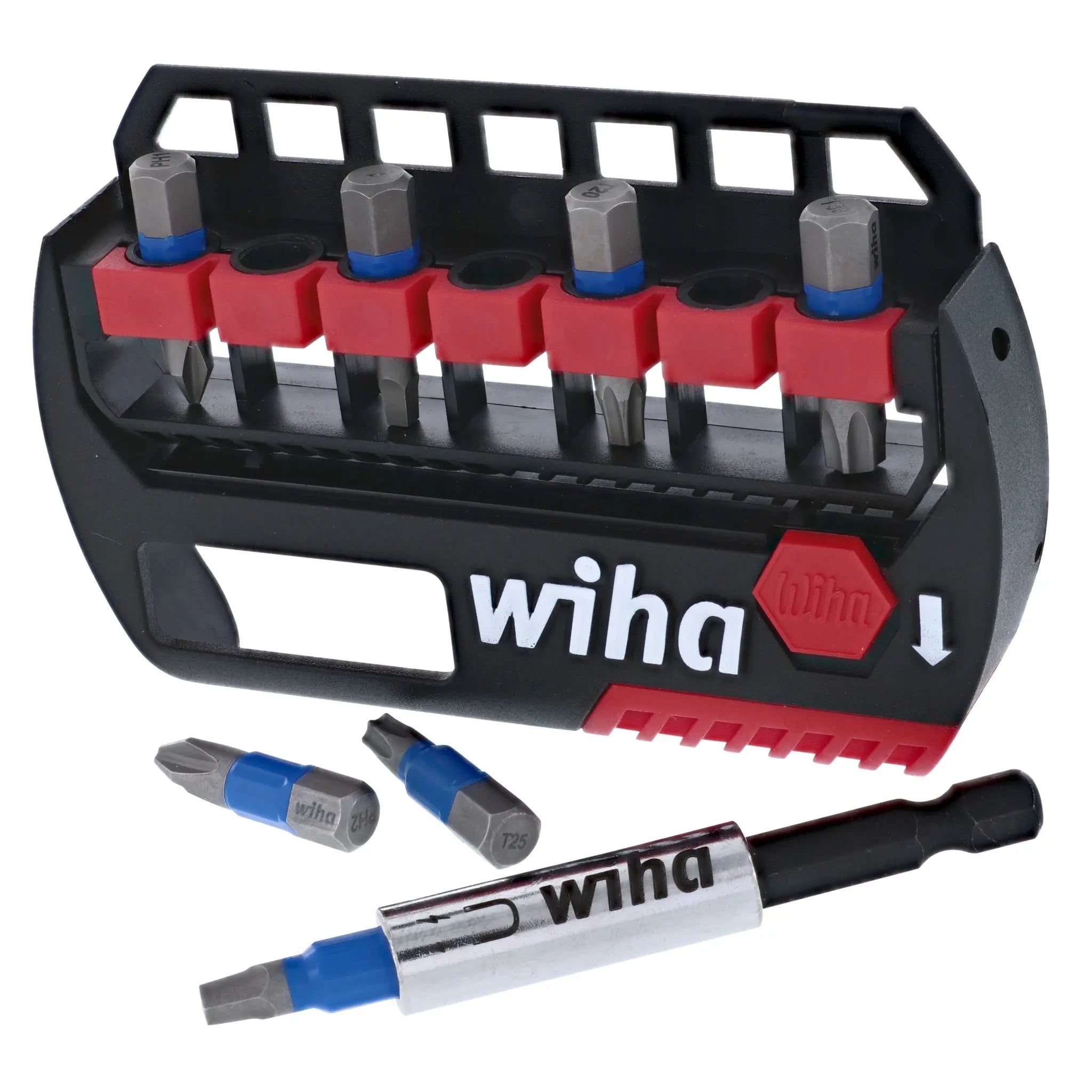 Wiha Set of 8 Terminator Blue Bit Buddy, 1 in - WI 70098 Wiha