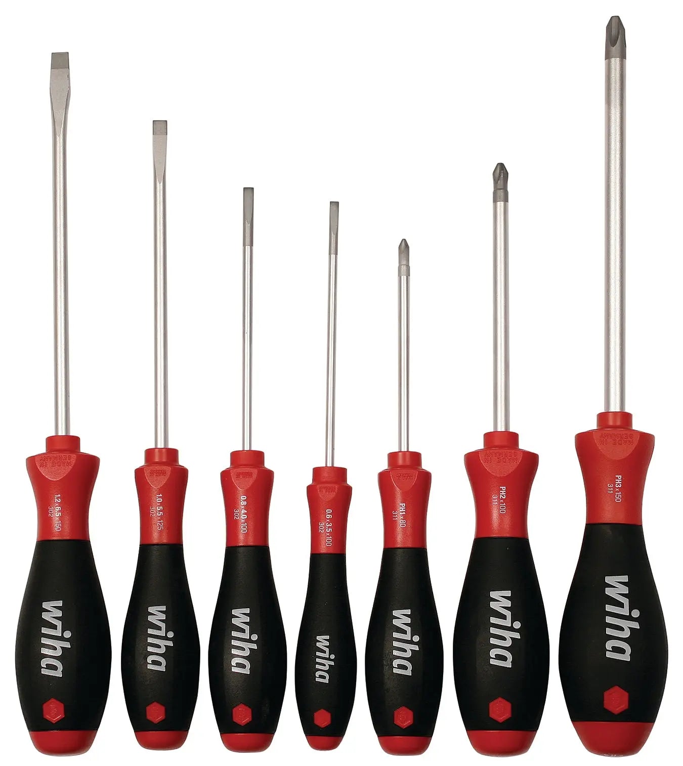 Wiha 30278, SoftFinish® Slotted & Phillips 7 Pc. Set Wiha