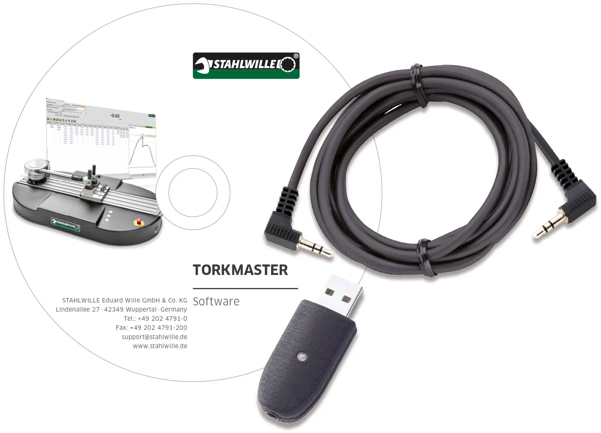 Stahlwille USB Adaptor, Jack Cable and Software TorkMaster - ST 96583629 Stahlwille