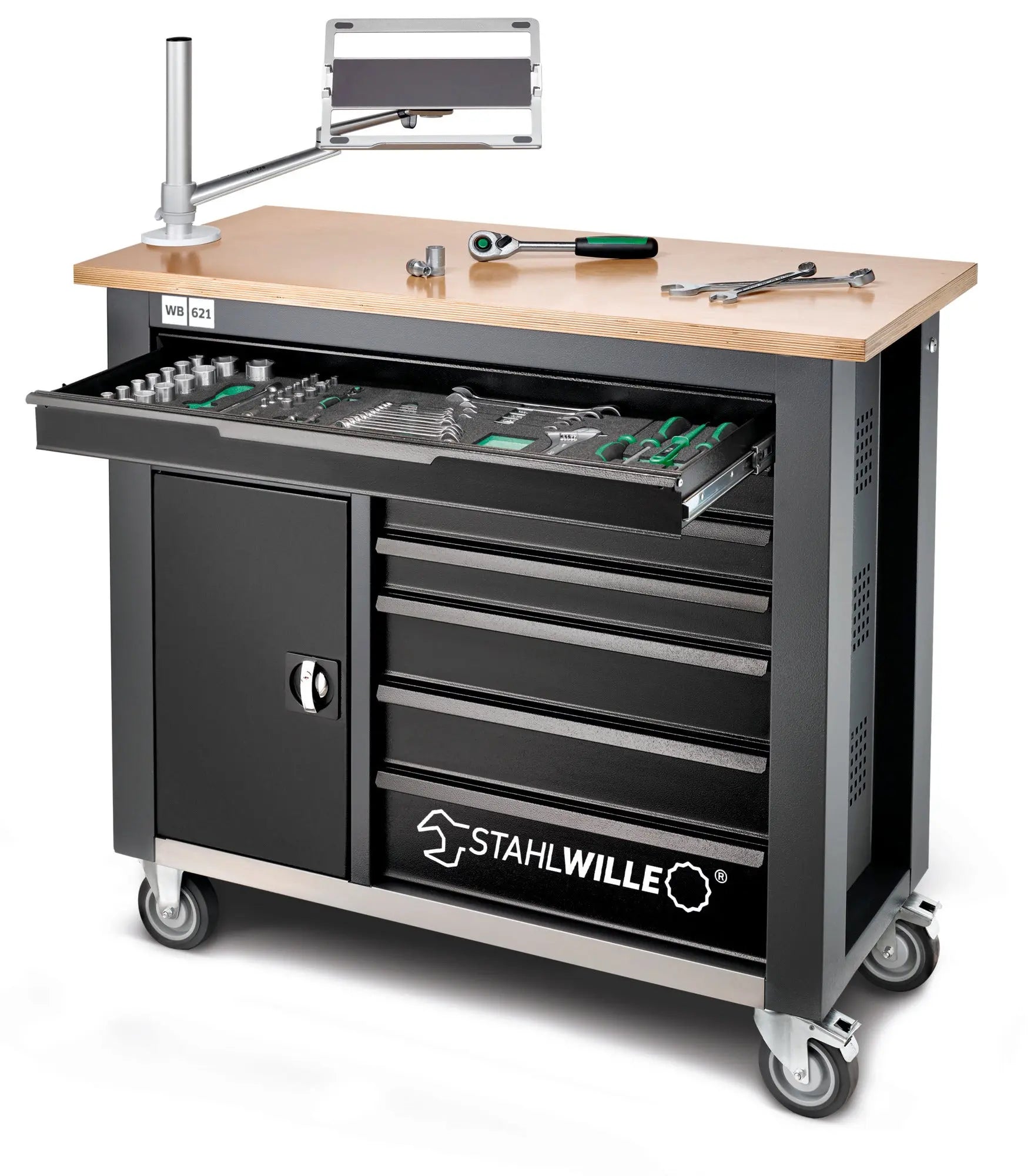 Stahlwille Mobile Workbench with 7-Drawer - ST 85010621 Stahlwille