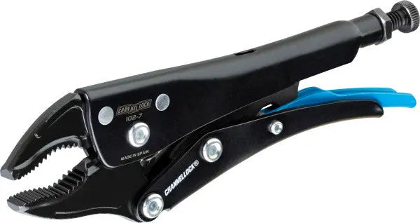 Channellock Curved Jaw Locking Plier with Cutter, 7.56 in - CL 102-7 Channellock