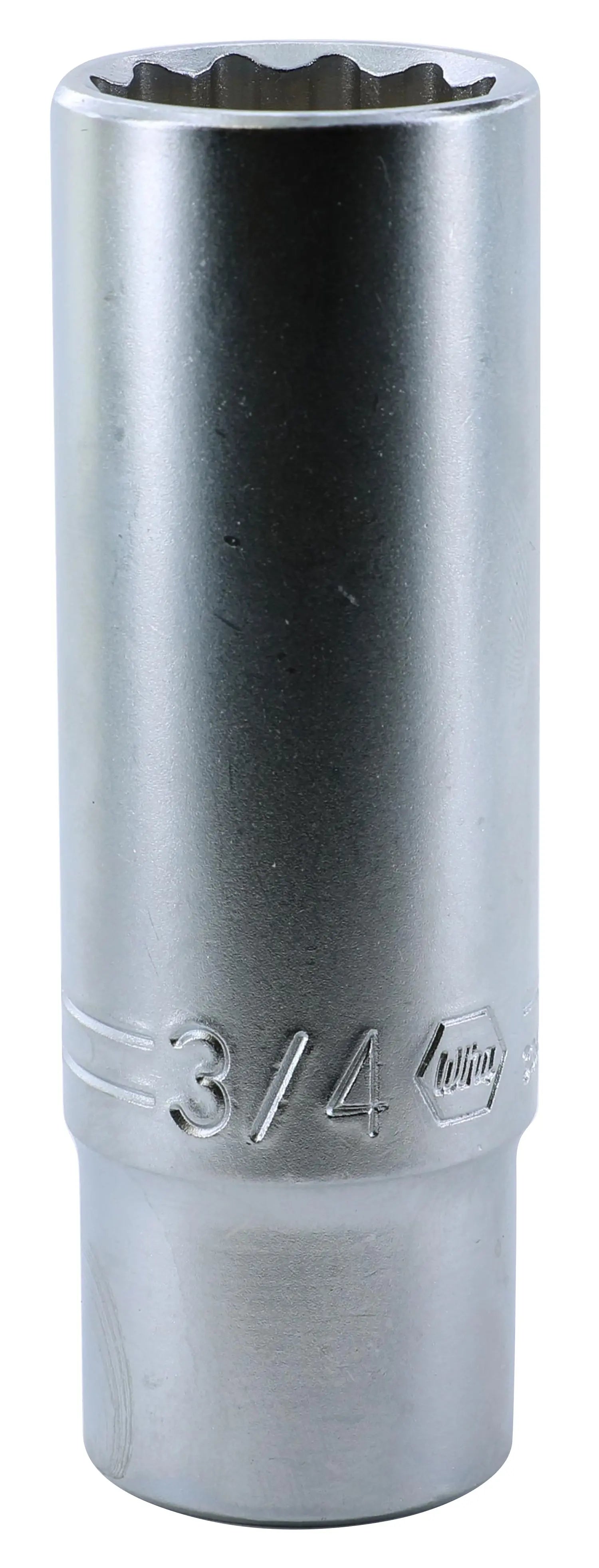 Wiha 33857, 1/2" Drive Deep Socket, 12 Point, 3/4" Wiha