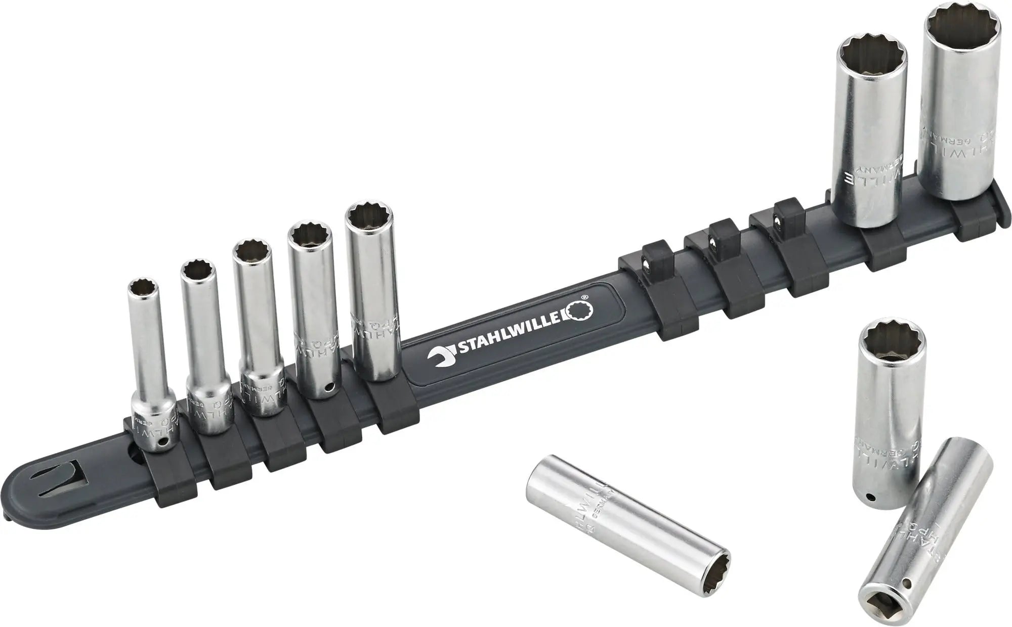Stahlwille Set of 10 Socket with Clip Bar - ST 96016410 Stahlwille