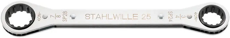 Stahlwille Spline Double Ended Ring Wrench, 205mm, 5/8 x 11/16 in - ST 41572022 Stahlwille