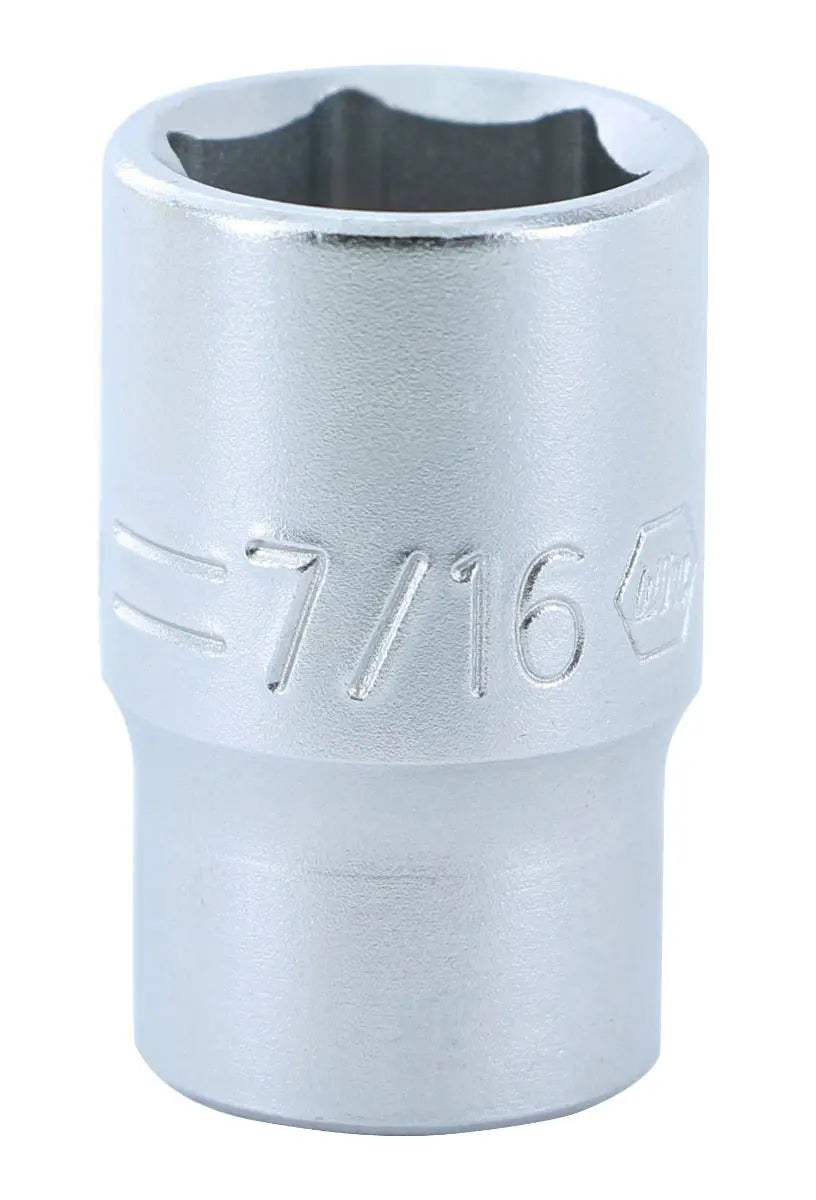 Wiha 33313, 1/4" Drive Socket, 6 Point, 7/16" Wiha