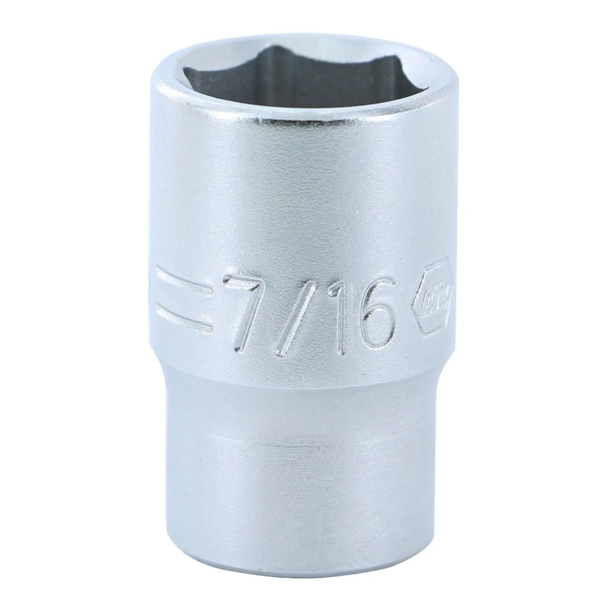 Wiha 33338, 1/4" Dr. Deep Socket Inch, 6 Pt, 7/16" Wiha