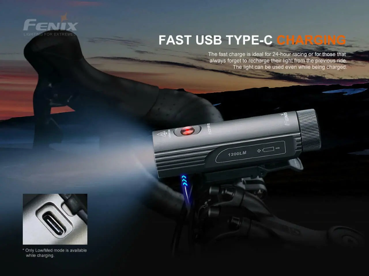Fenix 1200 Lumen Rechargeable Bike Light - F FX-BC21RV3 Fenix