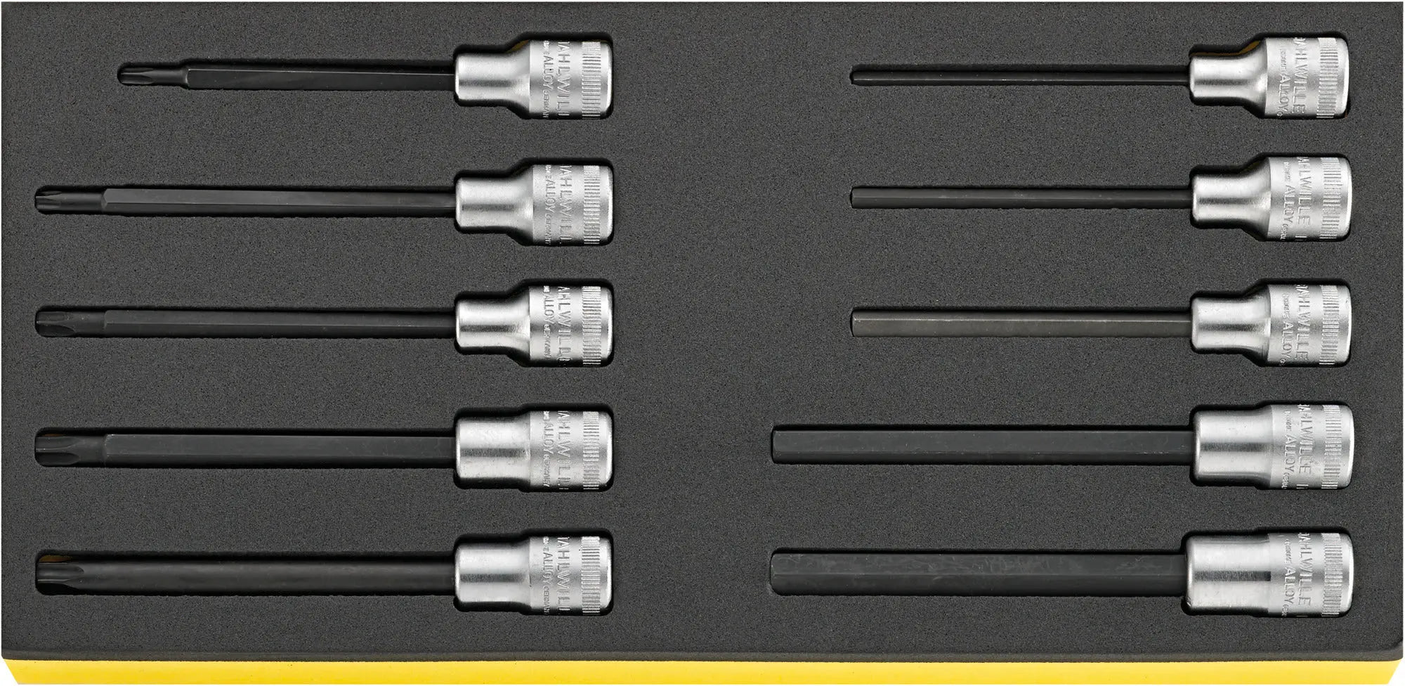 Stahlwille Set of 10 1/2 in Drive Socket with TCS Insert - ST 96838760 Stahlwille